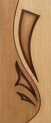 Durvis ar karbu "LILIJA" ozola/rieksta finierejums, 900x2000mm