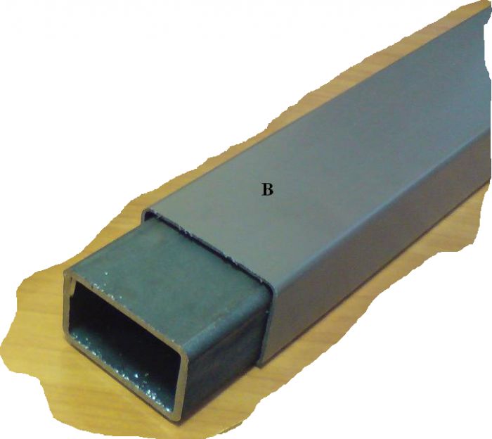 PVC nesošais profils (šķērssija) stiprināts 3m