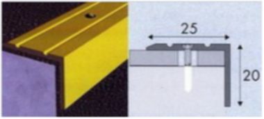 Grīdas alumīnija profillīste P36 180cm